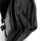 Shoulder Bag Single Buckle Flap Messenger Black Nylon Canvas