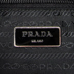 Shoulder Bag Single Buckle Flap Messenger Black Nylon Canvas