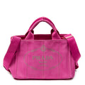 Bolso de hombro pequeño Canapa Tote de lona Canapa rosa