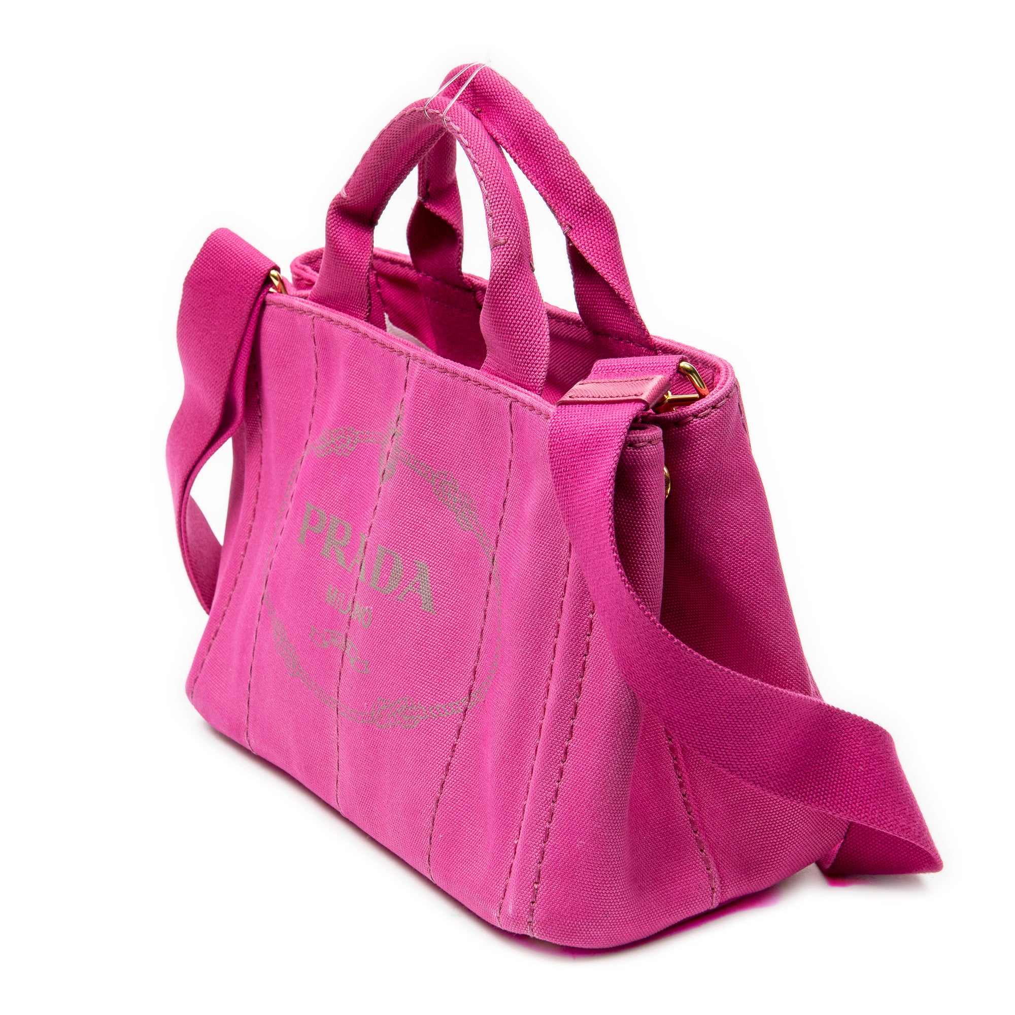 Bolso de hombro pequeño Canapa Tote de lona Canapa rosa