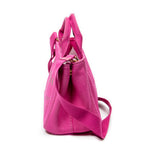 Bolso de hombro pequeño Canapa Tote de lona Canapa rosa