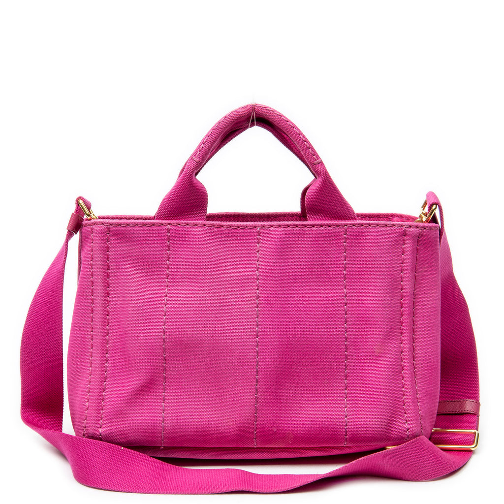Bolso de hombro pequeño Canapa Tote de lona Canapa rosa