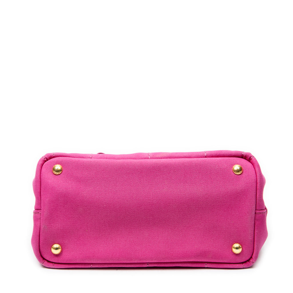 Bolso de hombro pequeño Canapa Tote de lona Canapa rosa