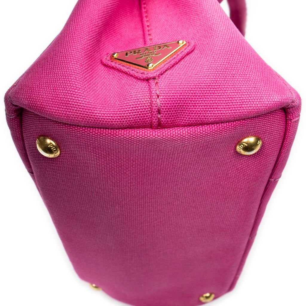 Bolso de hombro pequeño Canapa Tote de lona Canapa rosa