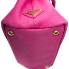 Bolso de hombro pequeño Canapa Tote de lona Canapa rosa