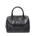 Handbag Small Vintage Boston Black Grained Leather