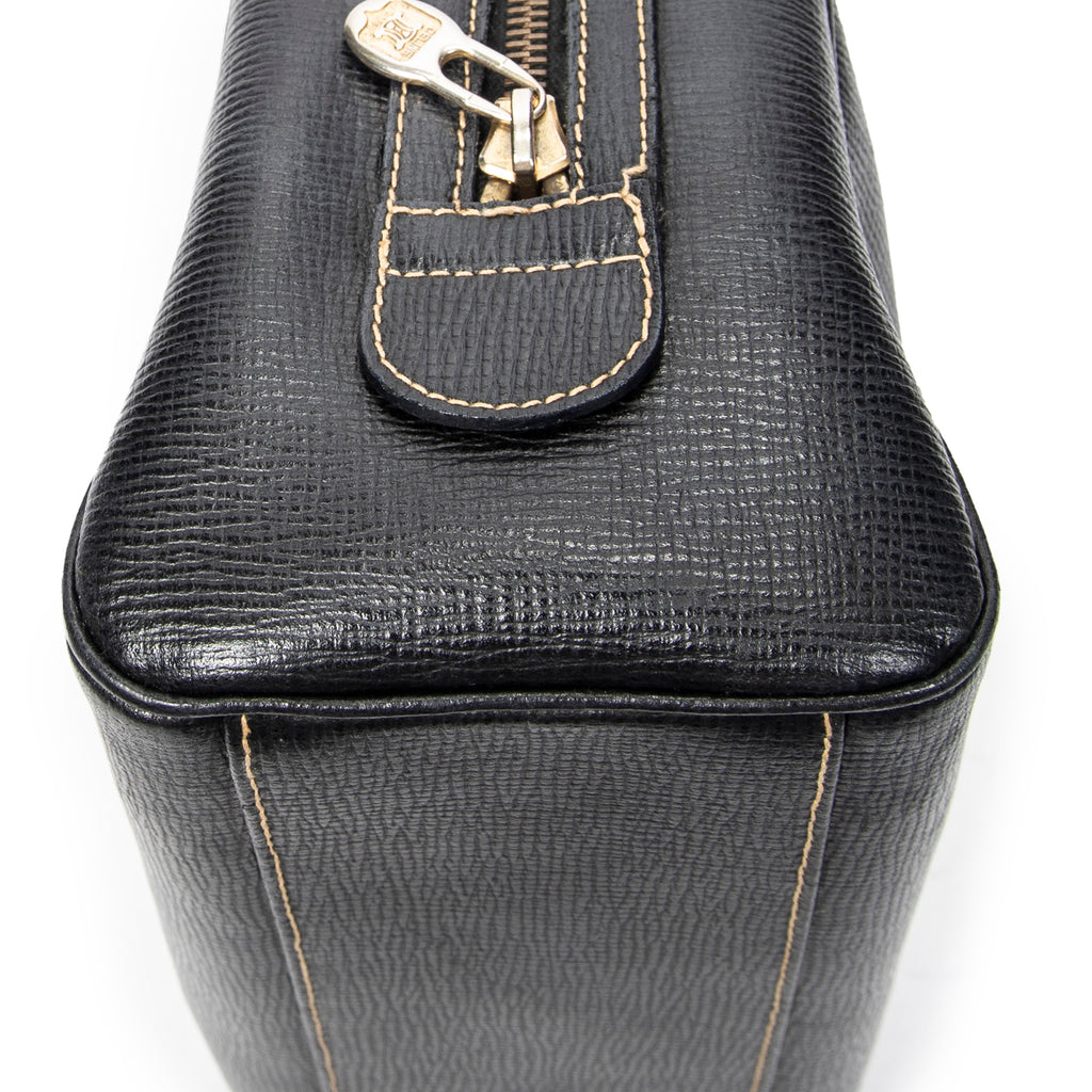 Handbag Small Vintage Boston Black Grained Leather