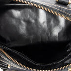 Handbag Small Vintage Boston Black Grained Leather