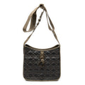 Shoulder Bag Panarea Crossbody Brown Cannage Coated Canvas