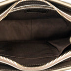 Shoulder Bag Panarea Crossbody Brown Cannage Coated Canvas