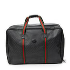 Travel Bag Vintage Large Travel Suitcase Black Microguccissima Coated Canvas