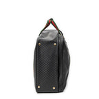 Travel Bag Vintage Large Travel Suitcase Black Microguccissima Coated Canvas