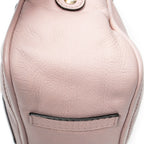 Handbag Small Anagram Tassel Boston Pink Grained Calfskin Leather