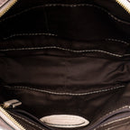 Handbag Small Anagram Tassel Boston Pink Grained Calfskin Leather