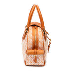 Handbag Small Anagram Side Pocket Boston Orange Anagram Canvas