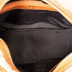 Handbag Small Anagram Side Pocket Boston Orange Anagram Canvas
