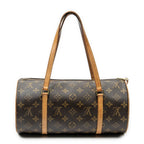 Handbag Papillon 30 Brown Monogram Canvas