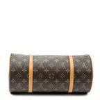 Handbag Papillon 30 Brown Monogram Canvas