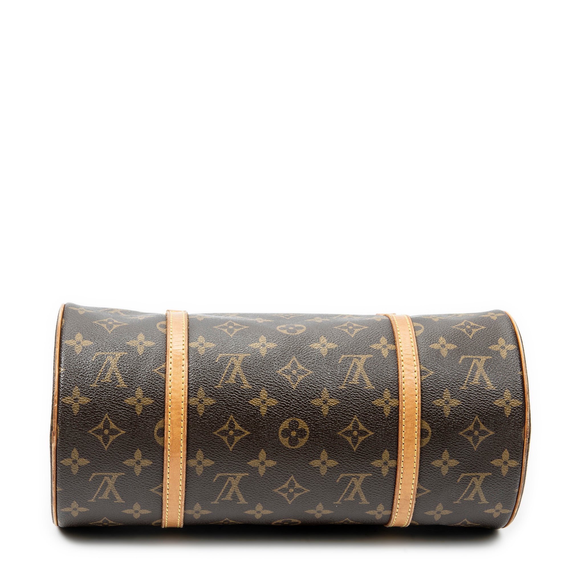 Handbag Papillon 30 Brown Monogram Canvas