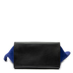 Shoulder Bag Small Tricolor Trapeze Black Calfskin Leather