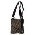 Shoulder Bag Small Messenger Crossbody Brown Zucca Canvas