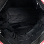 Shoulder Bag Vertical Tote Black Coated Canvas