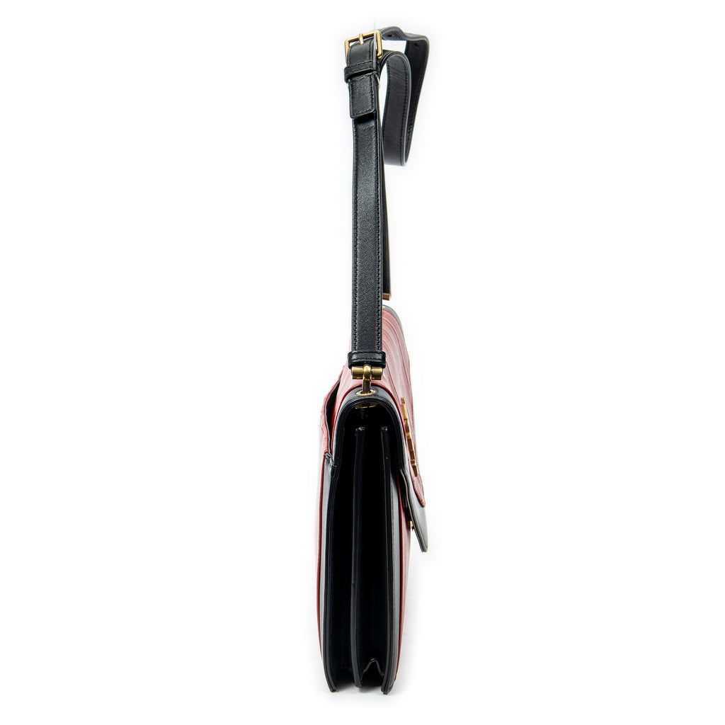 Yves Saint Laurent - Sacoche Gaby Envelope - Rouge/Noir