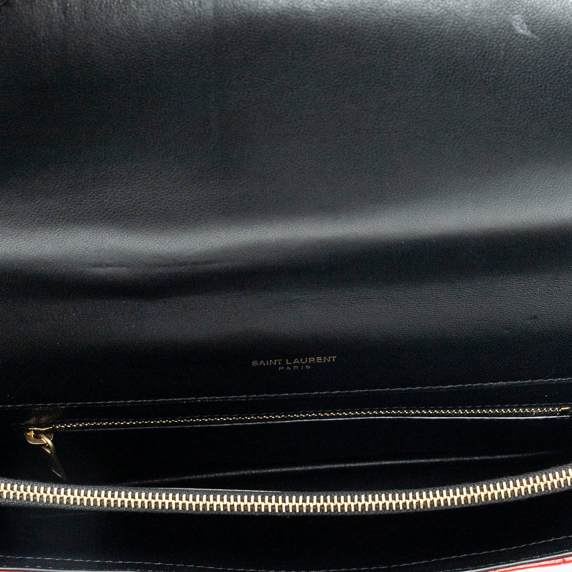 Yves Saint Laurent - Sacoche Gaby Envelope - Rouge/Noir