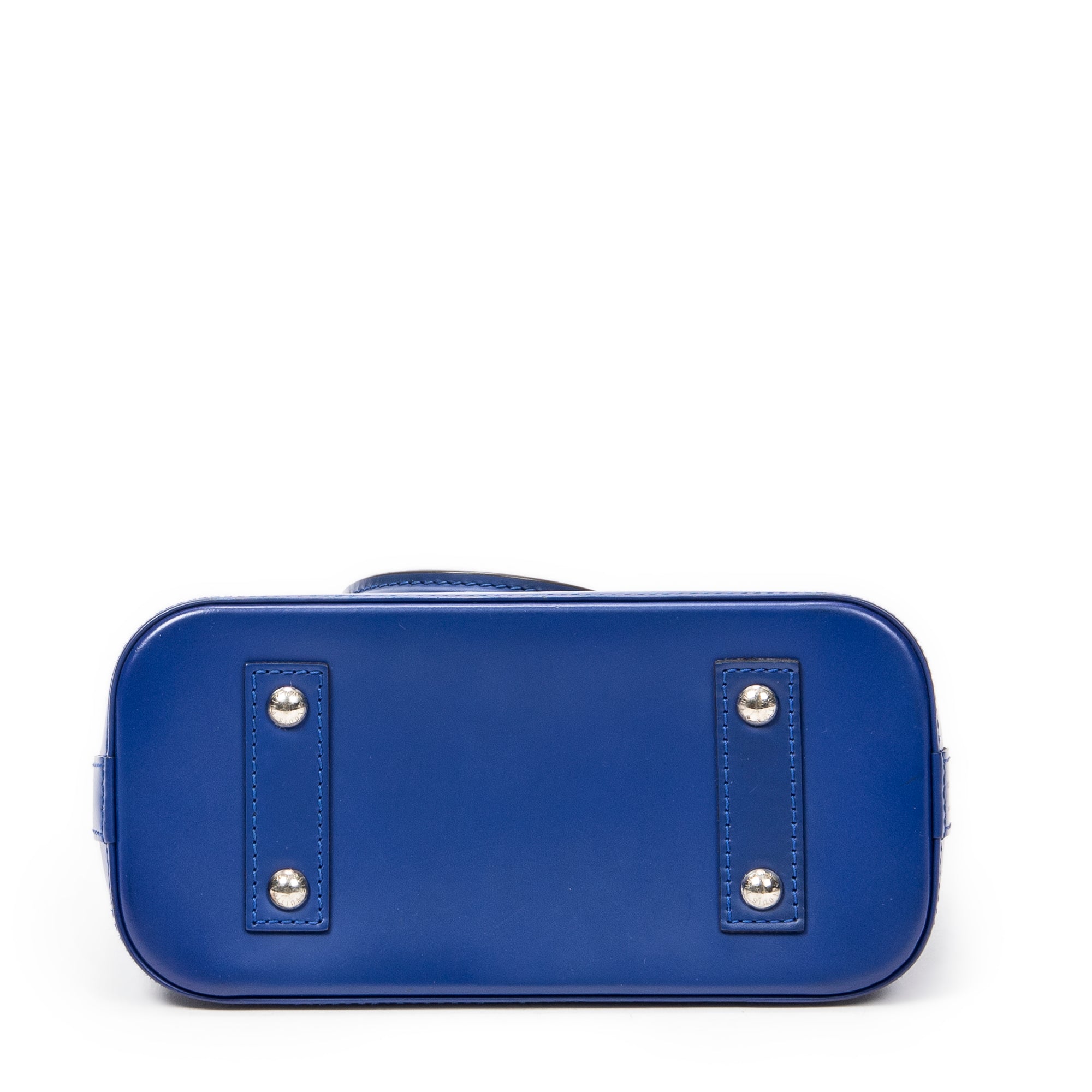 Handbag Alma BB Blue Electric Epi