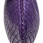Shoulder Bag Veneta Hobo Purple Intrecciato Leather