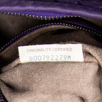 Shoulder Bag Veneta Hobo Purple Intrecciato Leather