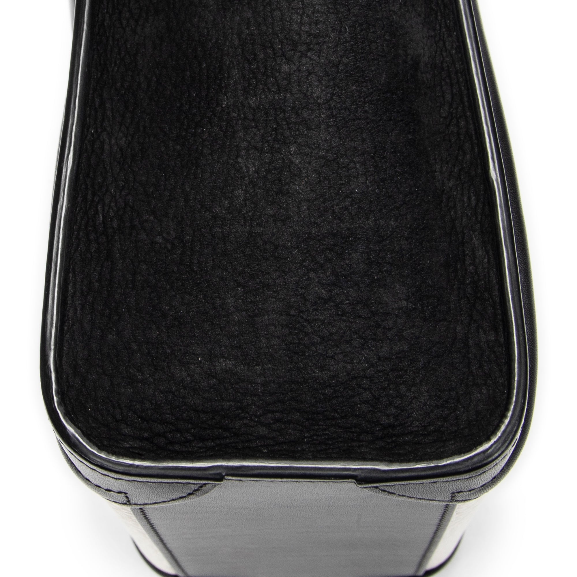 Shoulder Bag Nano Bicolor Luggage Black Calfskin Leather