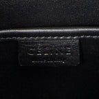 Shoulder Bag Nano Bicolor Luggage Black Calfskin Leather