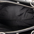 Shoulder Bag Small Soft Shopping Tote Black Cannage Lambskin Leather