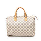 Handbag Speedy 30 Ivory Damier Azur