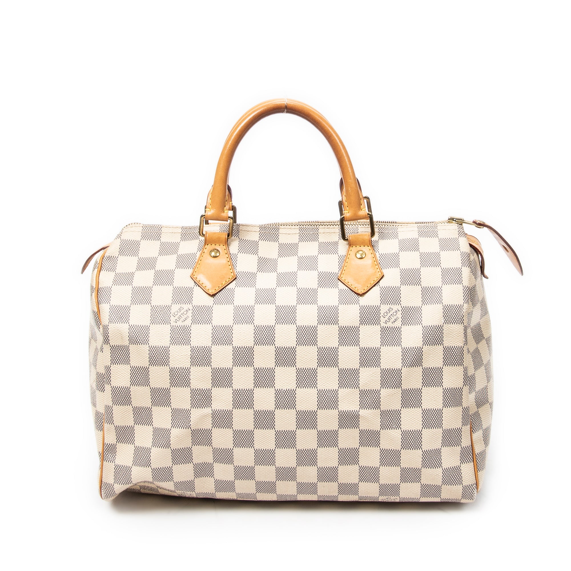 Handbag Speedy 30 Ivory Damier Azur