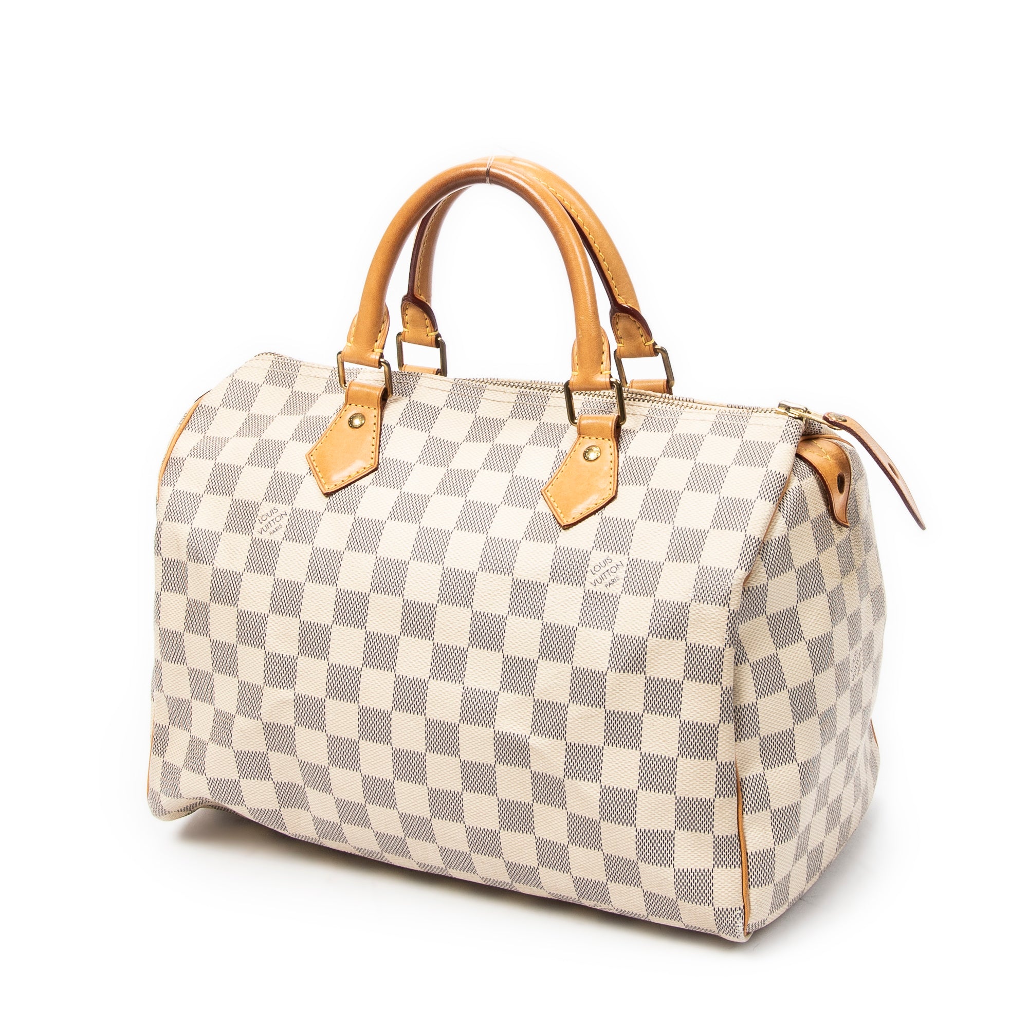 Handbag Speedy 30 Ivory Damier Azur