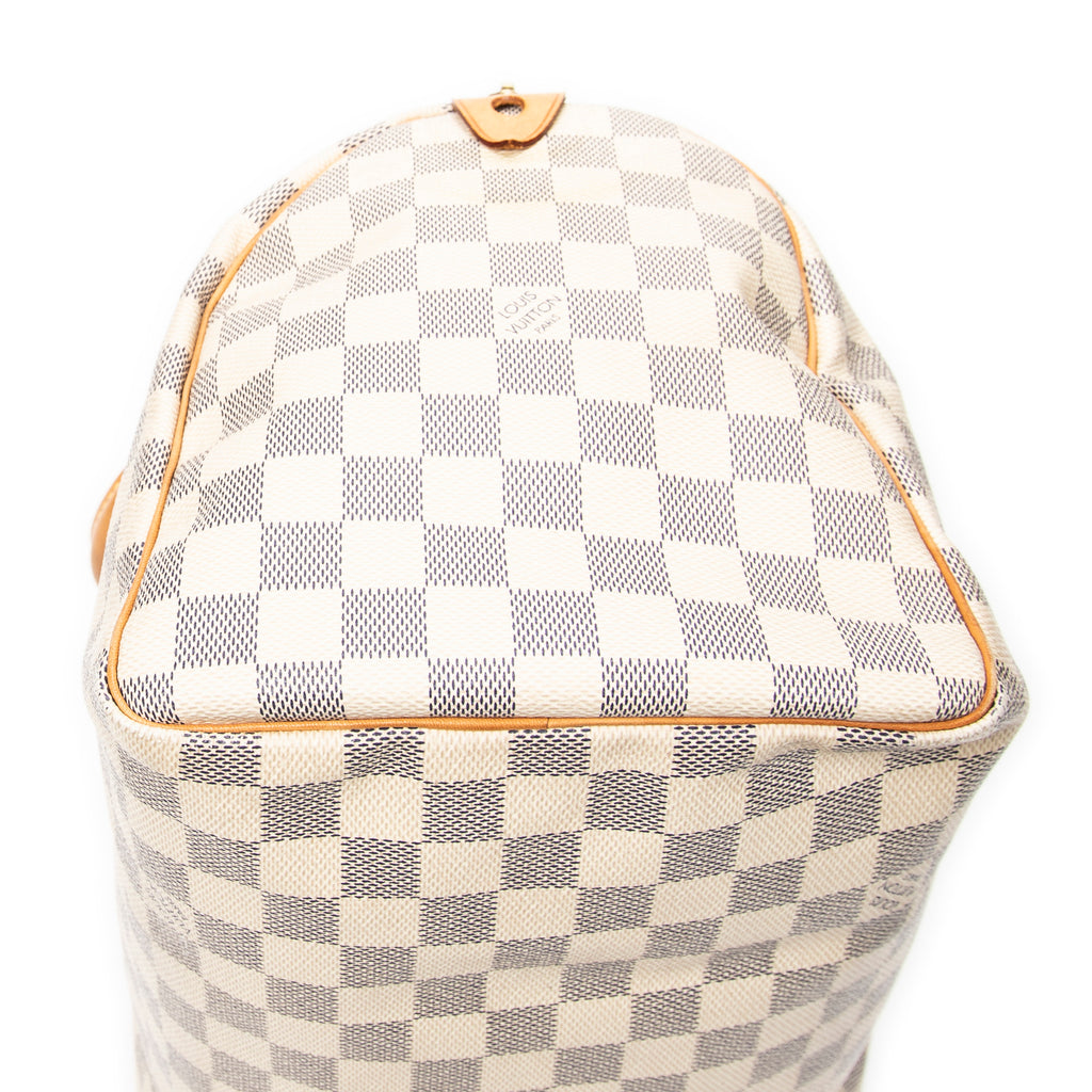 Handbag Speedy 30 Ivory Damier Azur