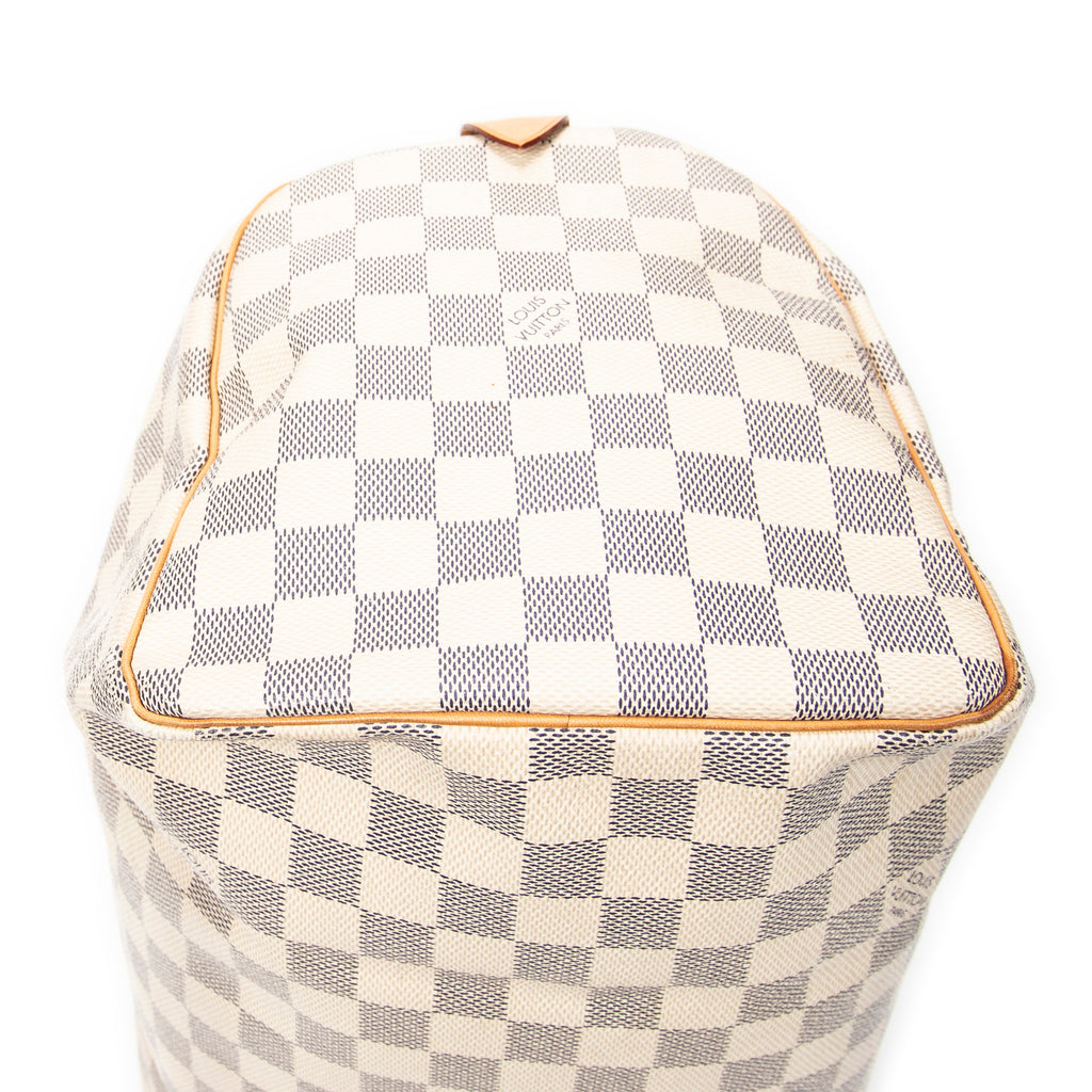 Handbag Speedy 30 Ivory Damier Azur