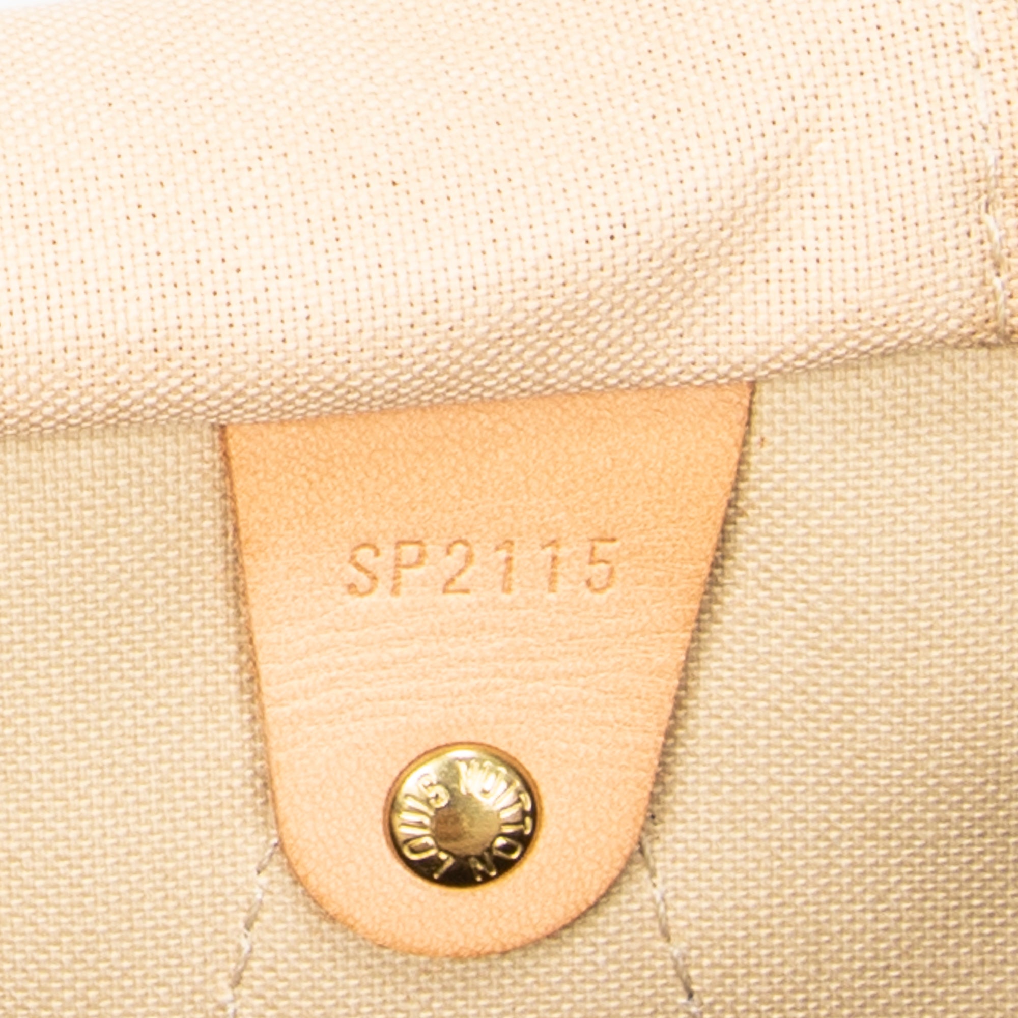 Handbag Speedy 30 Ivory Damier Azur