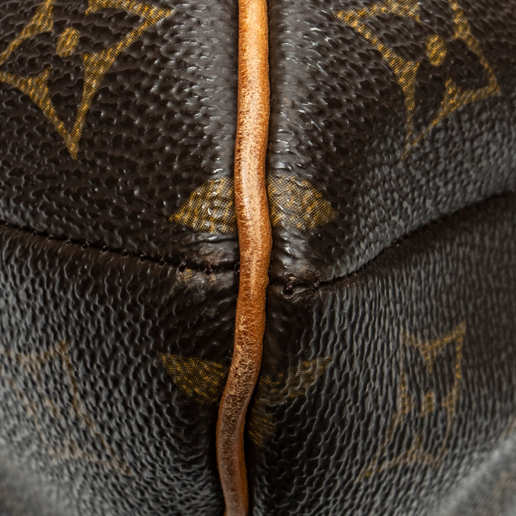 Bolso de hombro Musette de lona Monogram marrón
