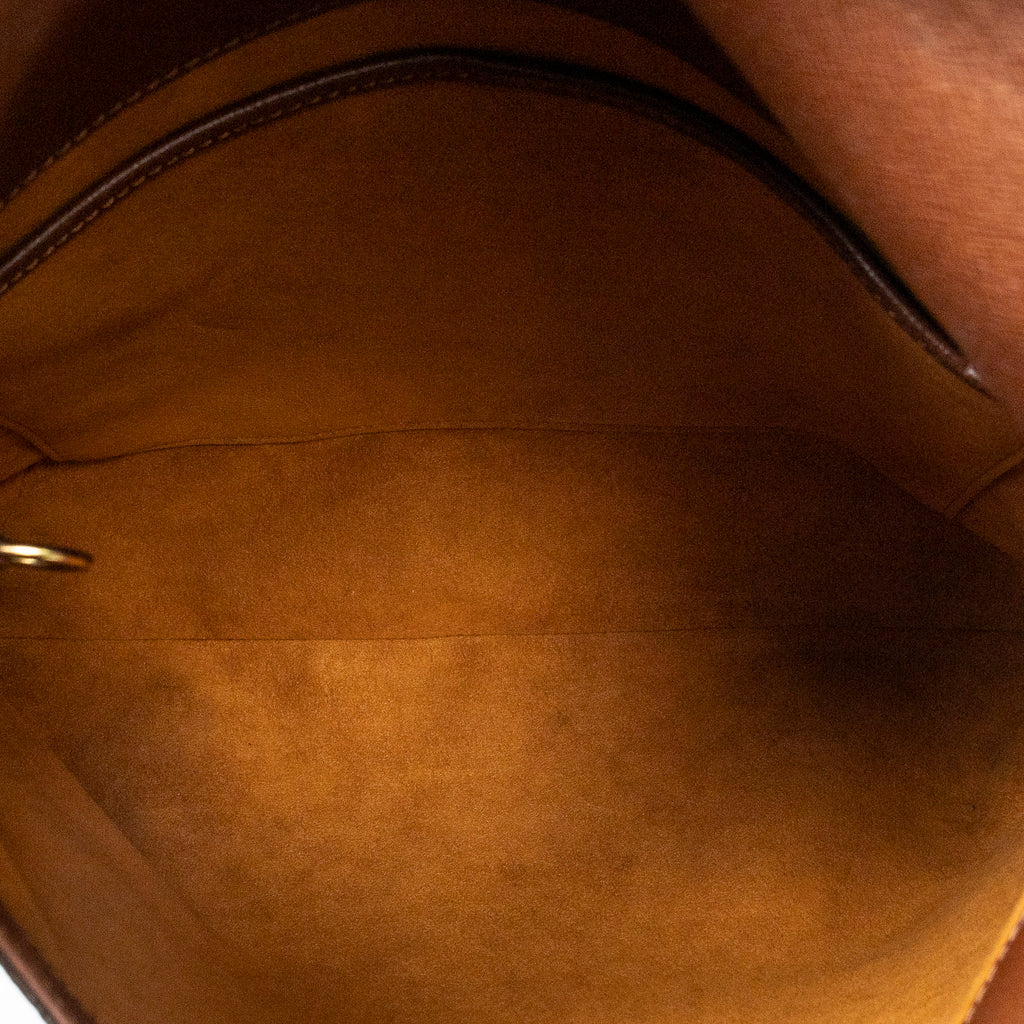 Bolso de hombro Musette de lona Monogram marrón