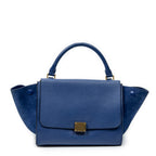 Shoulder Bag Small Trapeze Royal Blue Grained Calfskin Leather