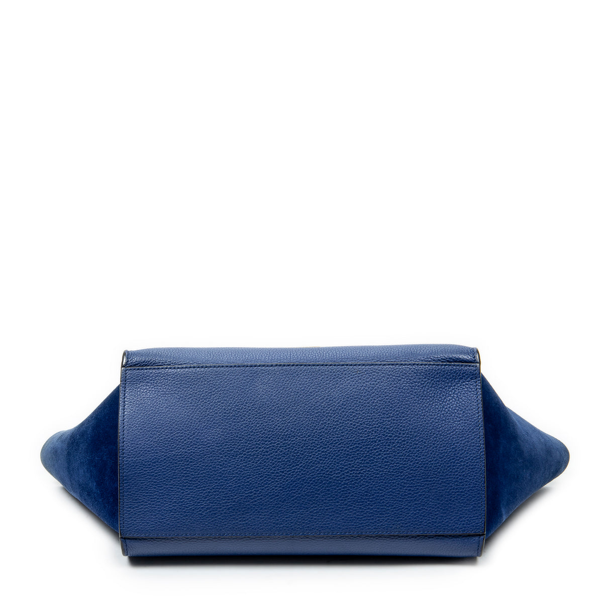 Shoulder Bag Small Trapeze Royal Blue Grained Calfskin Leather