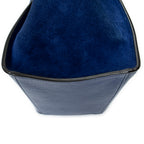 Shoulder Bag Small Trapeze Royal Blue Grained Calfskin Leather