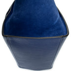 Shoulder Bag Small Trapeze Royal Blue Grained Calfskin Leather