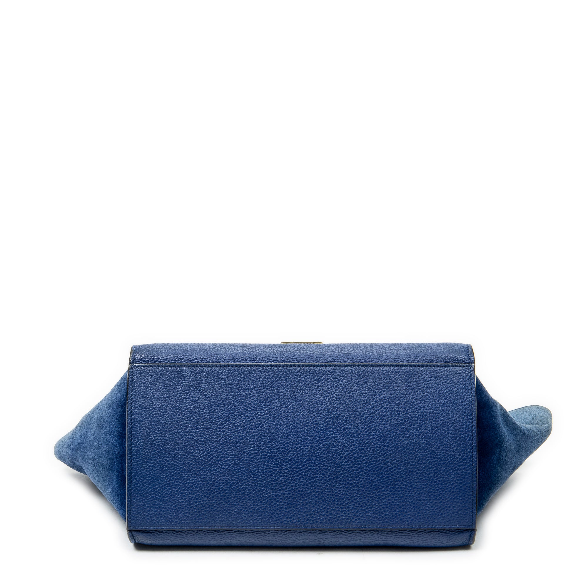 Shoulder Bag Small Trapeze Royal Blue Grained Calfskin Leather