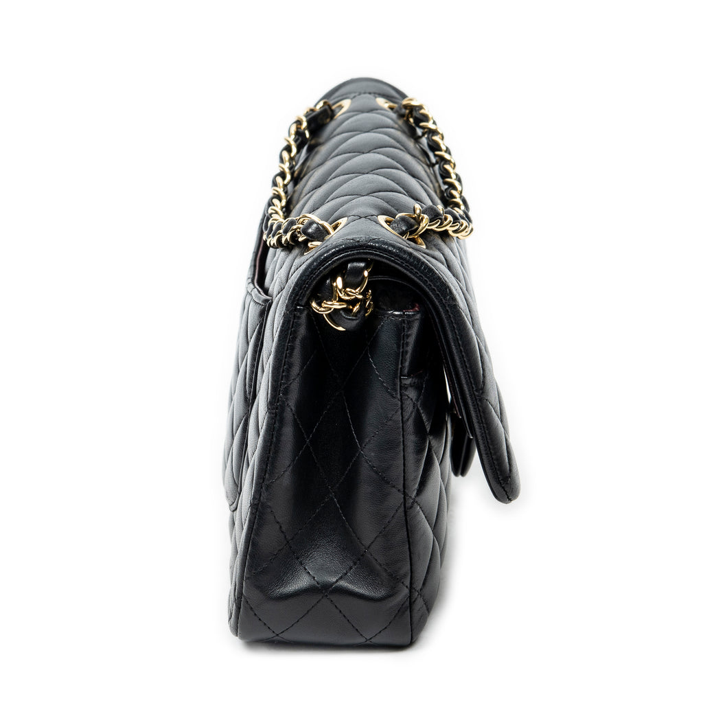 Shoulder Bag Classic Double Flap 26 Black Quilted Lambskin Leather