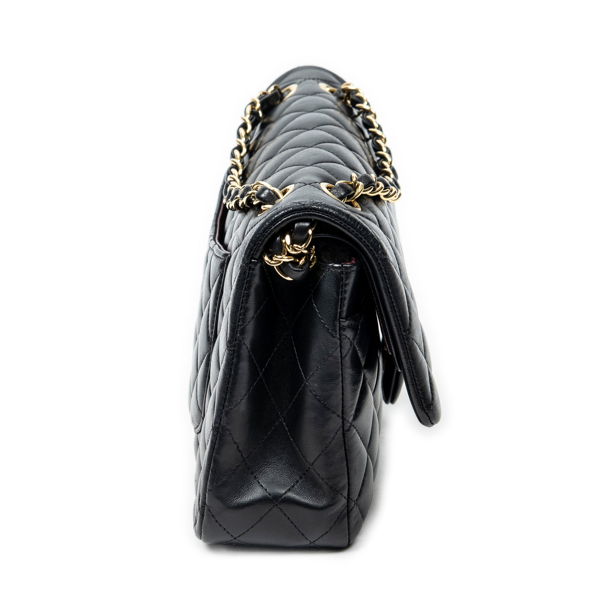 Shoulder Bag Classic Double Flap 26 Black Quilted Lambskin Leather