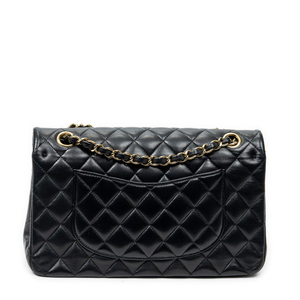 Shoulder Bag Classic Double Flap 26 Black Quilted Lambskin Leather